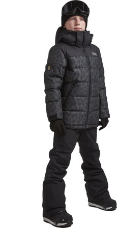 ColourWear Youth Pole Jacket Children lined ski jackets Black 150