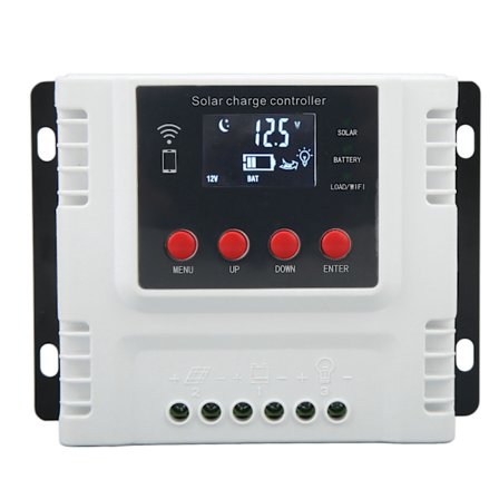 12V 24V 48V Solcelleladeregler Overladningsbeskyttelse Solcellepanel Batteriregulator med LCD-skjerm 40A