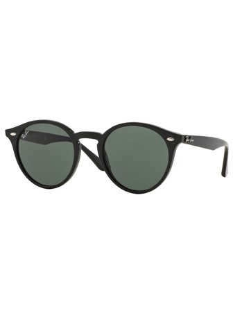 Ray Ban highstreet Unisex Sunglasses with a frame made of propionate in black and plastic lenses in grey