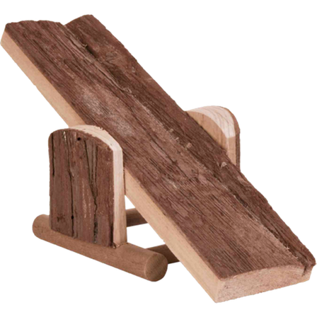 Trixie - Natural Living Seesaw Natural Wood Brun 22 x 7 x 8 cm - Smådyr - Hus & Burinteriør - Lekeplasser og Klatrestativer - ZOO.no