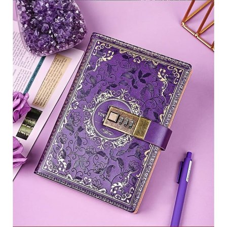 Lukittu Nahkainen Päiväkirja Lukemiseen Journal Kirjoitus Muistio Vintage Lukko Suunnittelija Agenda Henkilökohtainen Päiväkirja