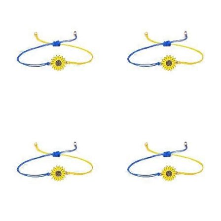 Charm Gul Blå Ukraine Armbånd Til Kvinder Mænd Håndlavet Ukrainsk Flag Farve Vævet Snørearmbånd Nyt Design Par Smykker
