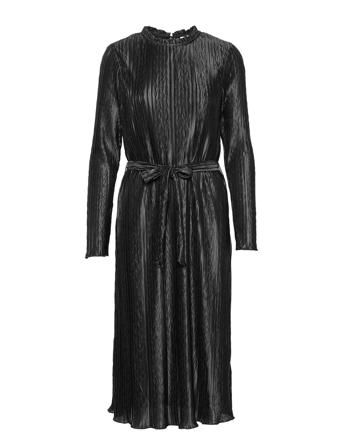 Vimari High-Neck L/S Midi Dress/Dc/Su Black Vila