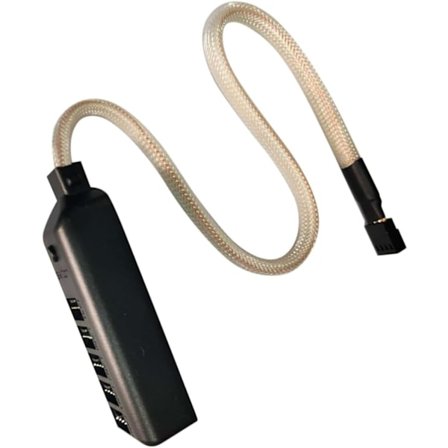 Computer Køleblæser Hub Blæser Splitter Led Rgb Docking Station Forsyning Nem at Bruge