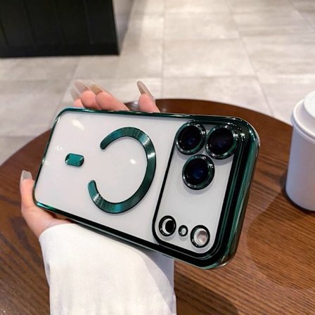 iPhone 17 Pro Max Deksel med Magnetisk Kamerabeskyttelse & Trådløs Lading, Støtsikkert Telefondesksel