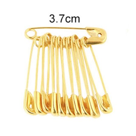 200ST Pin Säkerhetsnålar GULD