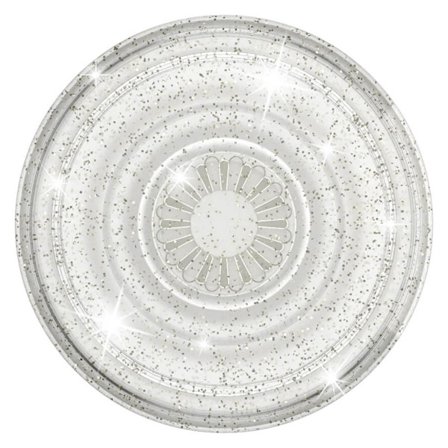 POPSOCKETS Grip with Stand Function - Clear Glitter Silver