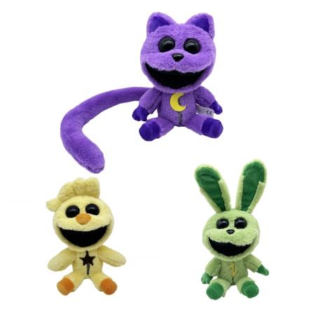 poppy playtime smilende critterspoppy bunny plys dukke purple