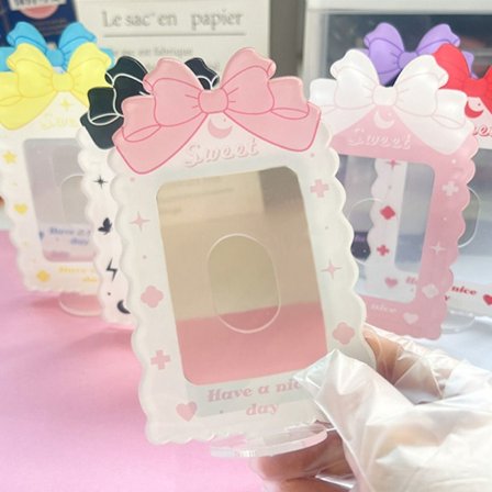 Fotokortshållare Ram Display Hållare Stativ ROSA