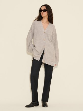 Holzweiler Line Cardigan - Grey Mix - Women's - Medium