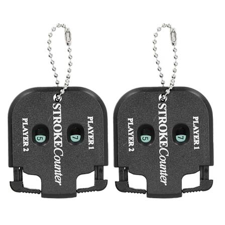 2 st bärbar golfpoängräknare Mini Golf Stroke Shot Score Counter med nyckelring