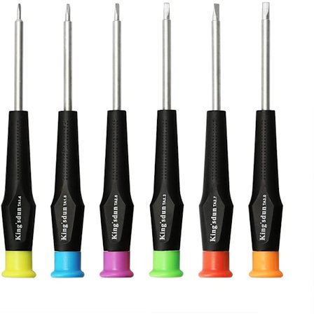 Trehodet skrutrekkerverktøysett for elektroniske leker, trekantet skrutrekkerverktøysett for leketøyreparasjon og batteribytte av