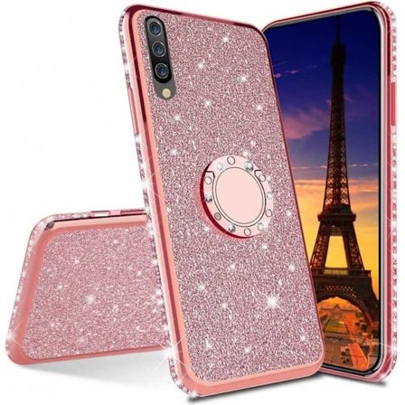 Huawei P30 Lite stødabsorberende cover med ringholder Rhinestone