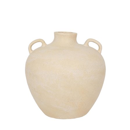 Beige MgO-maljakko, 40x40x40 cm, Koristekäyttöön