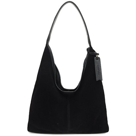 ING Naisten käsilaukku, mokkanahkainen olkalaukku, ystävänpäivälahja, tilava, pehmeä käsilaukku, sopii kouluun, töihin, ostoksille ja matkustamiseen