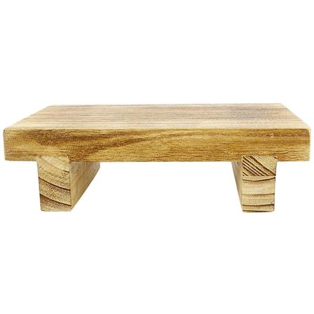 Trestol i tre av tre, husholdning soverom trinn avføring, multifunksjonell trinn avføring (25.00X18.00X7.00CM, som vist i figur 1)