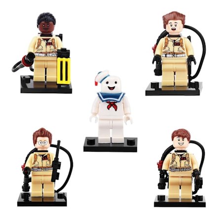 5 st/ set Ghostbusters Doll Home Samlarobjekt Byggkloss leksak Action Figur-b
