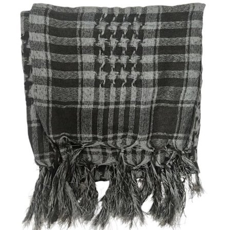 Palestinasjal - Grå och Svart