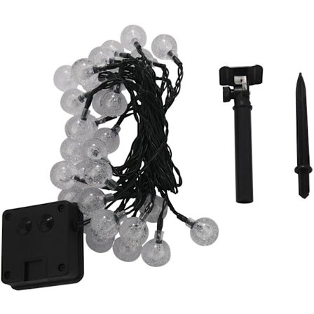 30 LED-boll LED-ringljus sollampa LED-slinga solcellslampor julgransdekoration för utomhusbruk