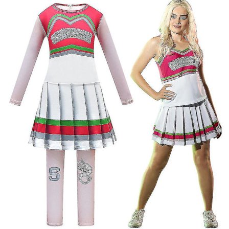 Høj 2 Cheerleader Kostume Børn Piger Fancy Up Outfits