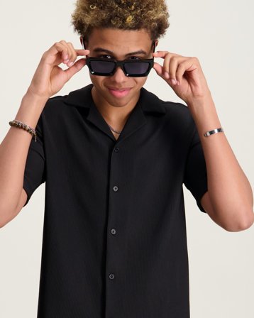 Brand Island ALONZO SHIRT KID Svart Skjorter Gutt - Kids Brand Store