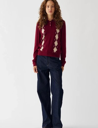 Noella N-Maxine Knit - Burgundy - M