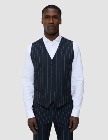 Shaping New Tomorrow - Essential Vest - Navy Stripes - Herren - Größe S