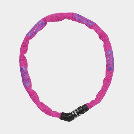 Kædelås med kode / kombinationslås ABUS Steel-O-Chain 4804C, 75 cm, Ø4 mm, rosa