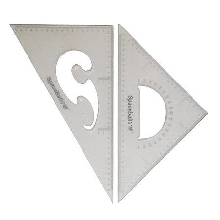 2 stk. 30/60 45/90 Graders Geometri Trekant Lineal Tegne Sæt Kvadrater