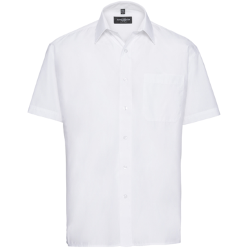 Herreskjorte Kort Erm Poplin*