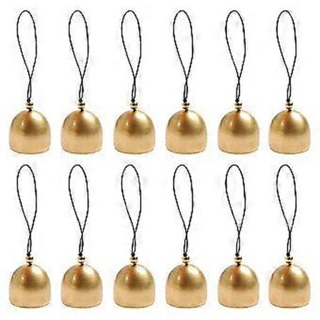 12 kpl Joulukoristelukellot Vintage Pienet Kellot Joulukuusenkoristeet Festivaalikellot