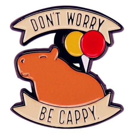 Capybara Ballong Broscher Emalj Pins - high quality