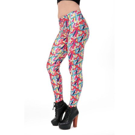 Färgglada Leggings med Pennor