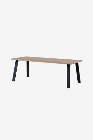 Torkelson - Matbord Fleet 160 cm med utställda ben i metall - Natur - Matbord - Från Homeroom