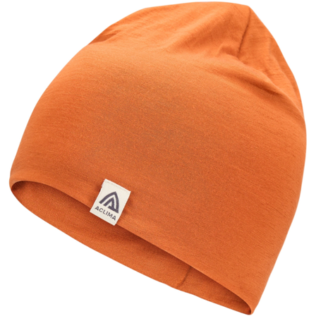 Aclima Lightwool 140 Relaxed Beanie Apricot Orange