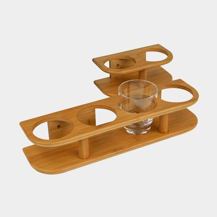 Bamboo Glas/burkhållare 4-glas Ø 77 mm