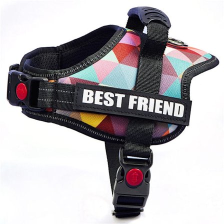 Hundsele, tjänstehundväst, dragfri sele för träning, promenader och jogging - Färgkontroll-XS