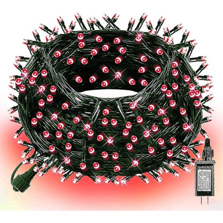 Ljusa 66FT 200 LED Jouluvalot, Joulukuusen Valot Kytke Punainen Red 200 LEDiä
