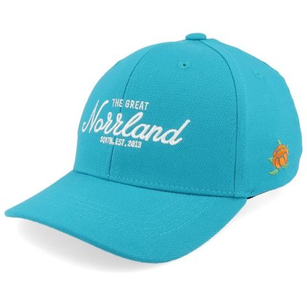 SQRTN - Blå adjustable Keps - Tgn Hooked Cap Tropical Blue Adjustable @ Hatstore