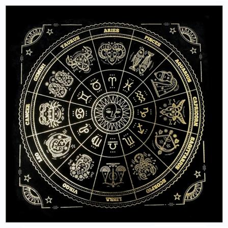 Fyrkantig form Pendel spådom Altare Bordsduk Brädspel Tarot Pad Rune Duk Astrologi Oracles Brädspelsmatta 13