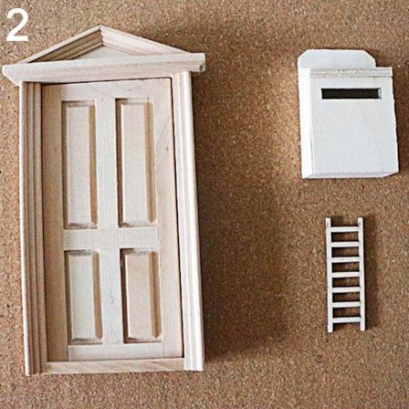 Dekorationer til boligmodeller af træramme 2 2