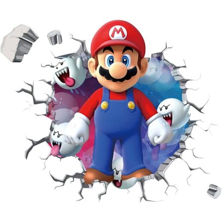 Mario Brothers väggdekaler barn tecknad sovrum bakgrund väggdekoration PVC väggdekor för pojkrum vardagsrum