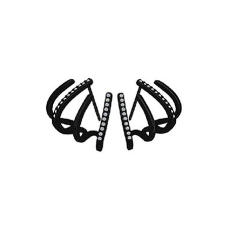 1 par glitrende krystallkloøreringer for kvinner