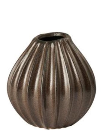 Wide Vase M Brown Broste Copenhagen