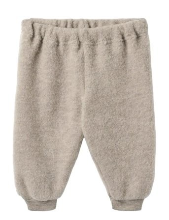 Wheat Wool Fleece Trousers Kinnie - Beige - 92
