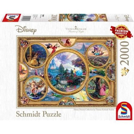 Puslespil - SCHMIDT SPIELE - DISNEY, Dreams Collection - 2000 brikker - Fra 14 år