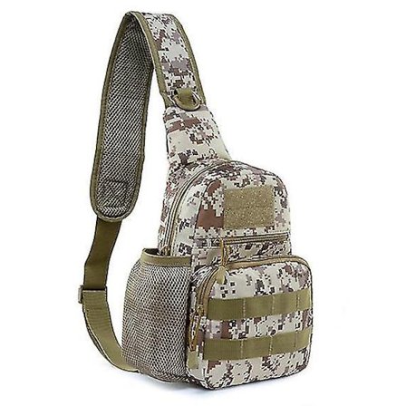 Militär Taktisk Axelväska Herr Vandringsryggsäck Nylon Utomhus Jakt Camping Fiske Molle Armé Trekking Bröst Sling Bag