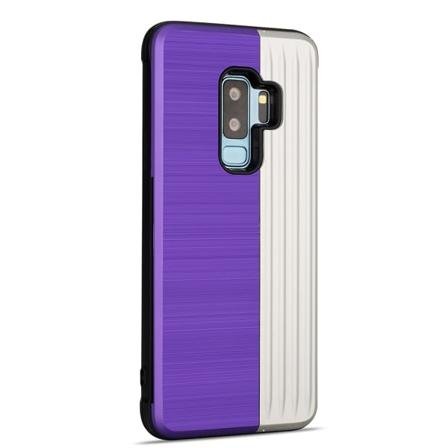 Skal med Korthållare - Samsung Galaxy S9 Plus Lila