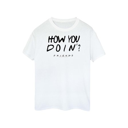 Friends Dam/Damer Hur Mår Du? Bomull T-shirt S Vit
