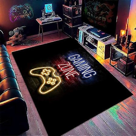 Spillmatte, stort sklisikkert gamerteppe for soverom